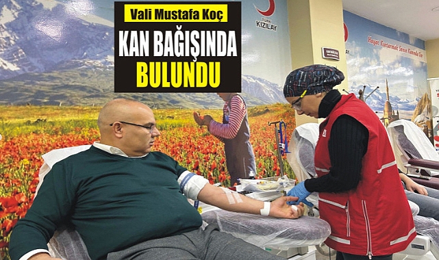 Ağrı Valisi Mustafa Koç’tan Kan Bağışı Çağrısı