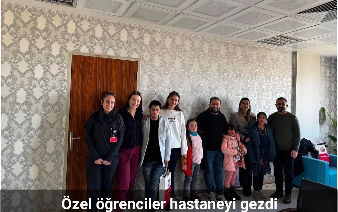 Özel öğrenciler hastaneyi gezdi